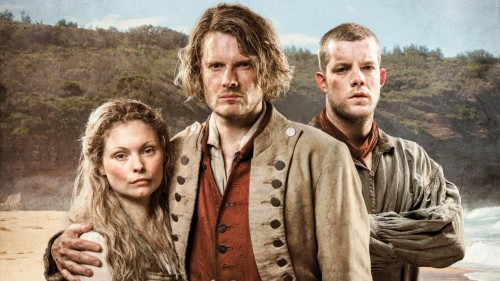 Picture shows:(L-R) Elizabeth Quinn (MYANNA BURING), Tommy Barrett (JULIAN RHIND-TUTT) and James Freeman (RUSSELL TOVEY),